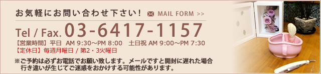 Tel/Fax:03-6417-1157 mail form